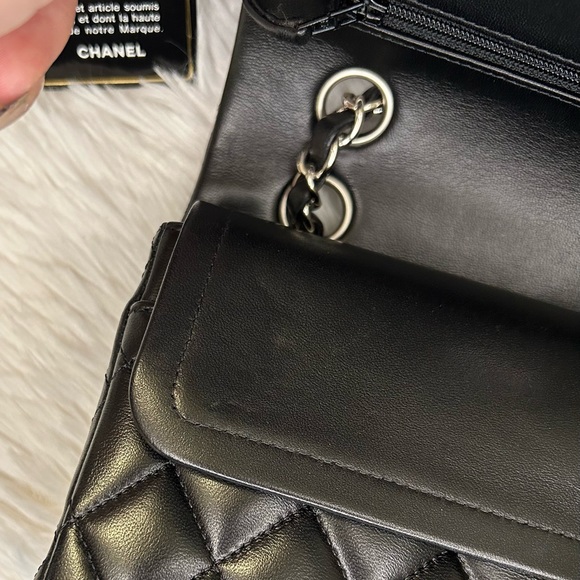 🔥CHANEL•Lambskin Quilted Classic Double Flap Bag Small - Picture 10 of 13